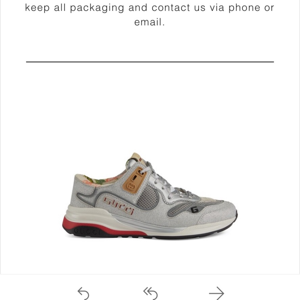 WMNS GUCCI SNEAKER SZ 37.5